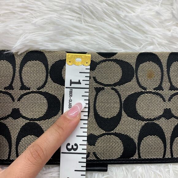 COACH Black and Gray Checkbook - Picture 6 of 6